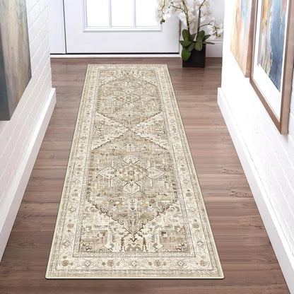 VIKAMA Non-Slip Hallway Runner Rug Machine Washable Kitchen Entryway Bedroom Laundry Carpet