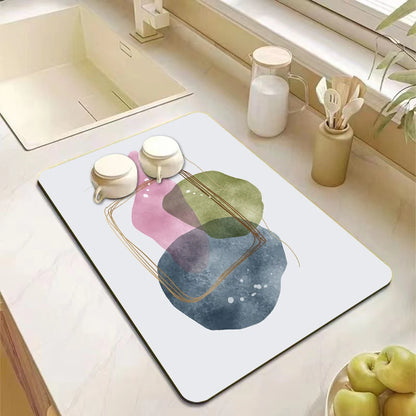 Kitchen Antiskid Dish Draining Mat