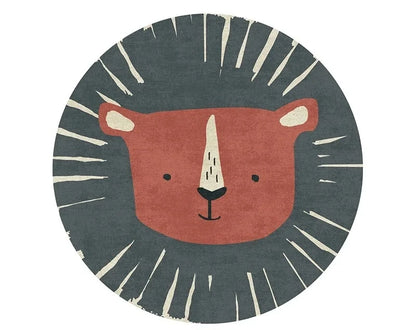 Cartoon Cute Round Non-Slip Area Rug