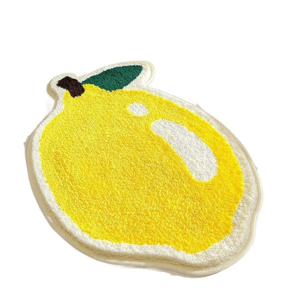 VIKAMA Little Fresh Fruit Imitation Cashmere Washable Area Rug