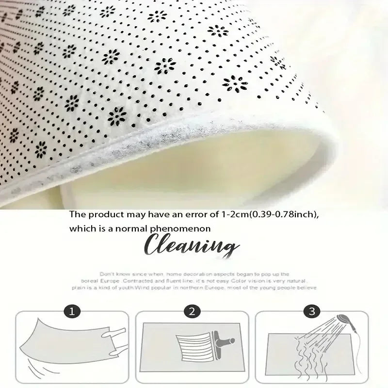 VIKAMA Retro Pattern Non-Slip Entrance Mat