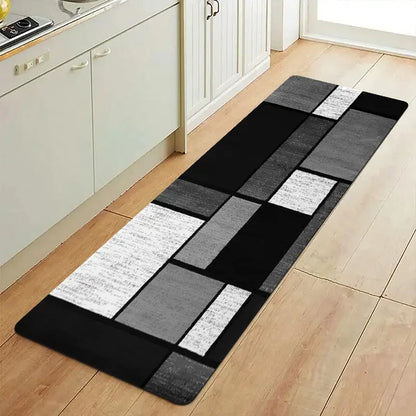 VIKAMA Modern Geometric Kitchen Carpet Non-Slip Hallway Bedroom Entrance Floor Mat