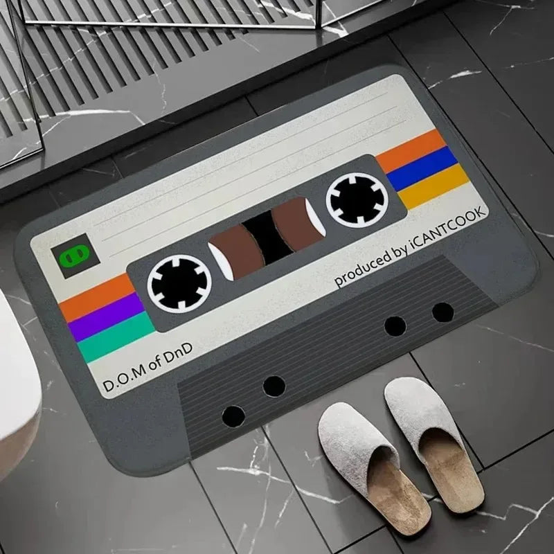 Retro Cassette Tape Bath Mat