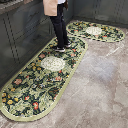 Absorbent Kitchen Rug Non-Slip Oil-Absorbing Long Floor Mat Bedroom Entrance Doormat Carpet Home Decor Tapis