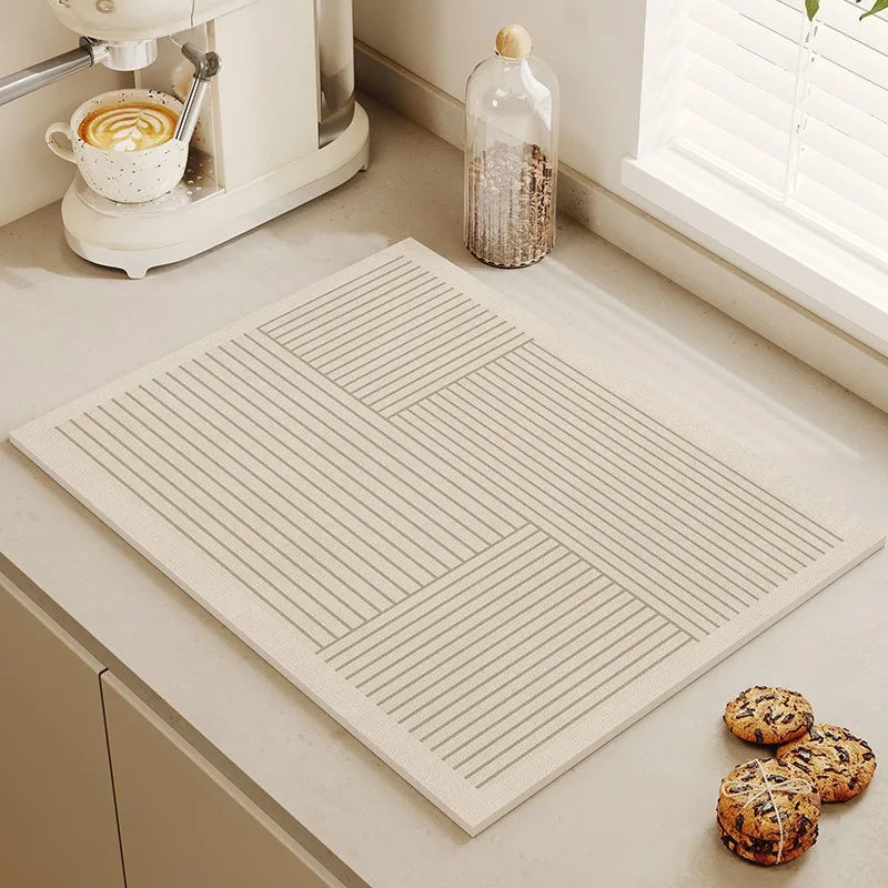 Minimalist Diatomite Dish Drying Mat