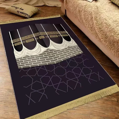 VIKAMA Portable Prayer Mat Foldable Kneeling Rug Indoor Outdoor Pilgrimage Mat Family Use Travel Prayer Carpet