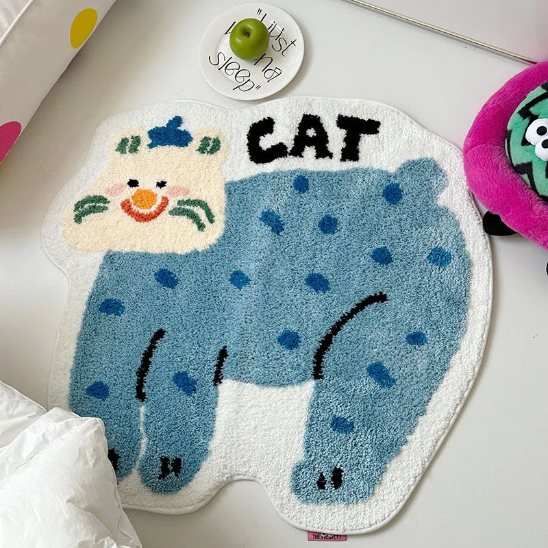 Cartoon soft non-slip bathroom door mat