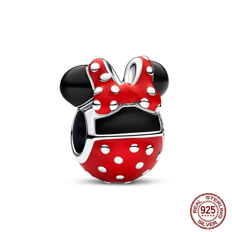 Disney S925 Sterling Silver Charm Beads For Women Bracelet