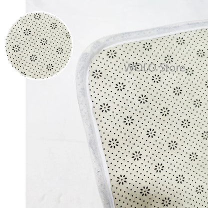 Cream Irregular Soft Fluffy Area Rug