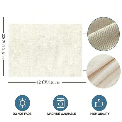 Floral Linen Heat Insulation Placemats