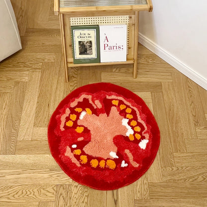 Tomato Tufted Cartoon Soft Area Rug