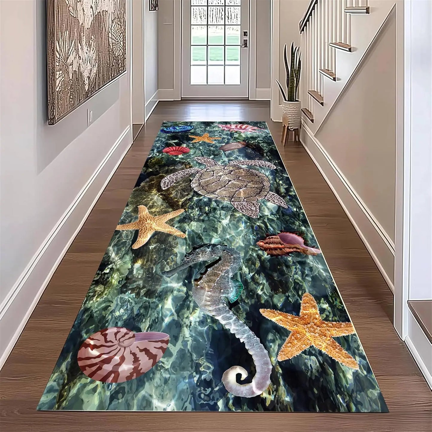 Ocean Coral Reef 3D Runner Rug