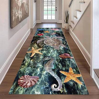 Ocean Coral Reef 3D Runner Rug