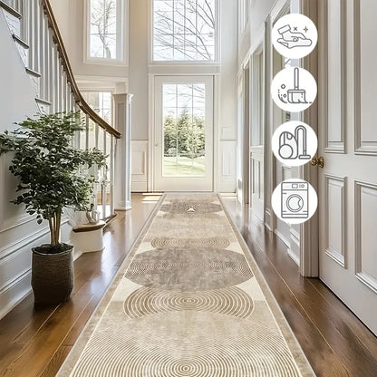 VIKAMA Modern Minimalist Corridor Carpet Non-Slip Kitchen Balcony Bedroom Long Floor Mat