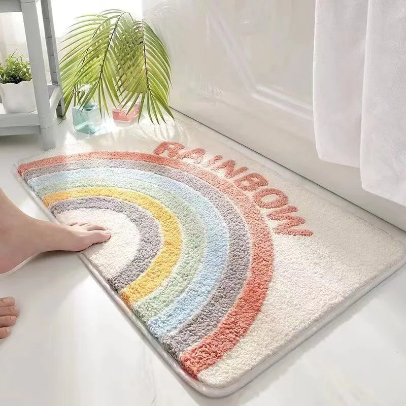 Cartoon Bathroom Floor Mat Absorbent Non-Slip Entrance Door Carpet