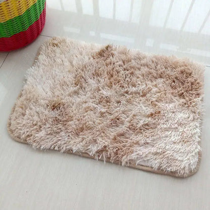 VIKAMA Silk Wool Tie-Dye Rug Non-Slip Washable Bedroom Living Room Kids Carpet Home Decor