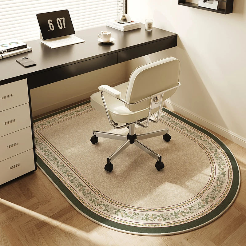 VIKAMA Computer Chair Non-Slip Floor Mat Bedroom Study Under Desk Chair Protection Carpet