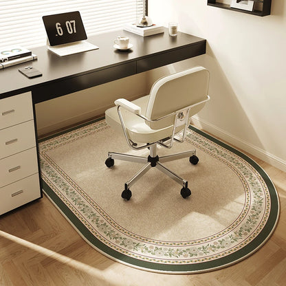 VIKAMA Computer Chair Non-Slip Floor Mat Bedroom Study Under Desk Chair Protection Carpet
