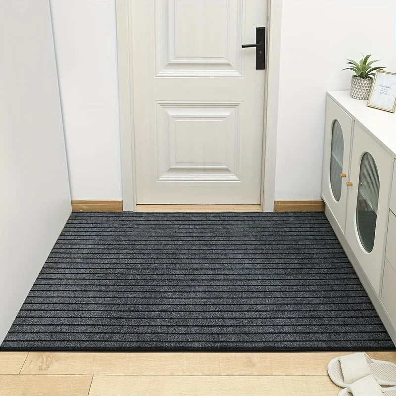 Large Striped Rubber-Back Corridor Carpet Non-Slip Washable Laundry Room Outdoor Area Rug Custom Size Home Decor
