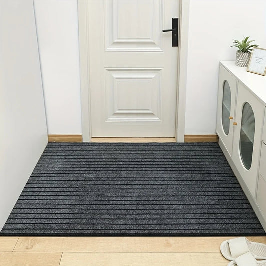 Large Striped Rubber-Back Corridor Carpet Non-Slip Washable Laundry Room Outdoor Area Rug Custom Size Home Decor