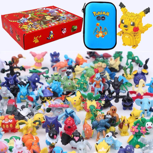 Pokemon Pikachu Mini Action Figure Toy Set 24 144 Pieces