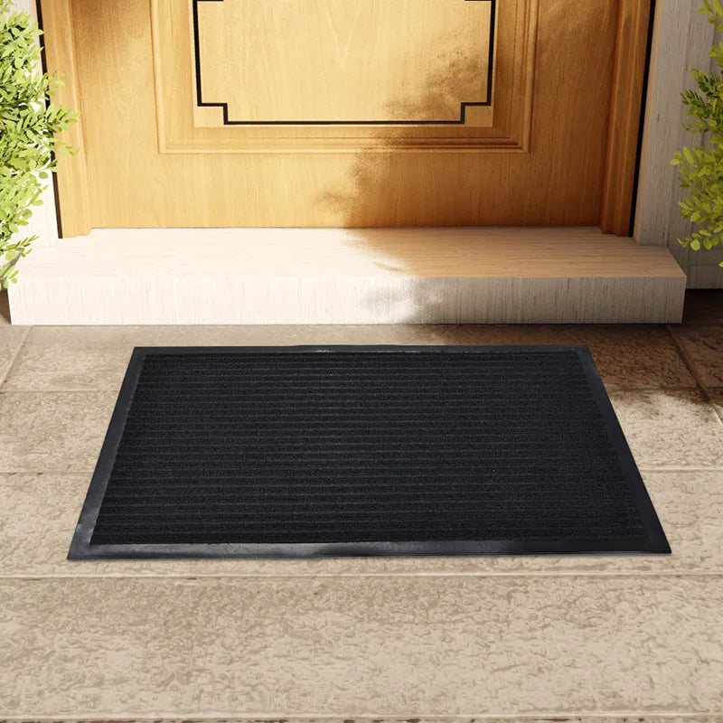 Welcome Door Mat Natural Rubber Non-Slip Dirt-Resistant Carpet Odorless Easy-Clean Entrance Rug