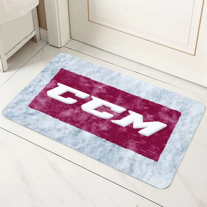 CCM hockey logo sports fan rug