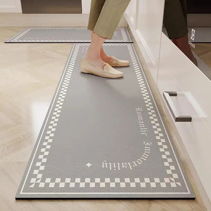 VIKAMA Diatomite Kitchen Mat Non-Slip Water & Oil Absorbent Floor Rug Bathroom Door Mat