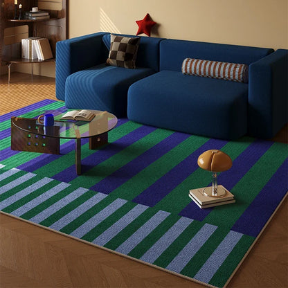 VIKAMA Medieval Revival Living Room Carpet Non-Slip Wear-Resistant Bedroom Floor Mat Wardrobe Room Rug