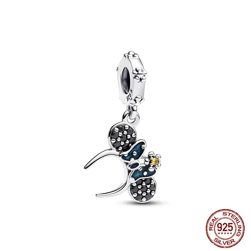 Disney S925 Sterling Silver Charm Beads For Women Bracelet