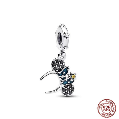 Disney S925 Sterling Silver Charm Beads For Women Bracelet