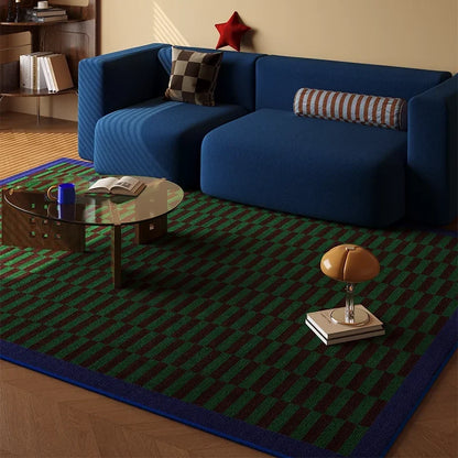VIKAMA Medieval Revival Living Room Carpet Non-Slip Wear-Resistant Bedroom Floor Mat Wardrobe Room Rug