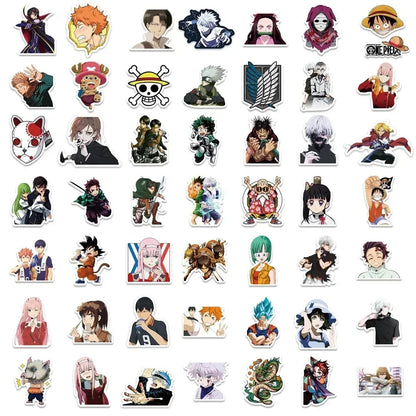 Mixed Anime Waterproof Sticker Set 100 300 Pieces