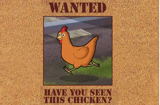 Funny Dachshund Chicken Welcome Mat