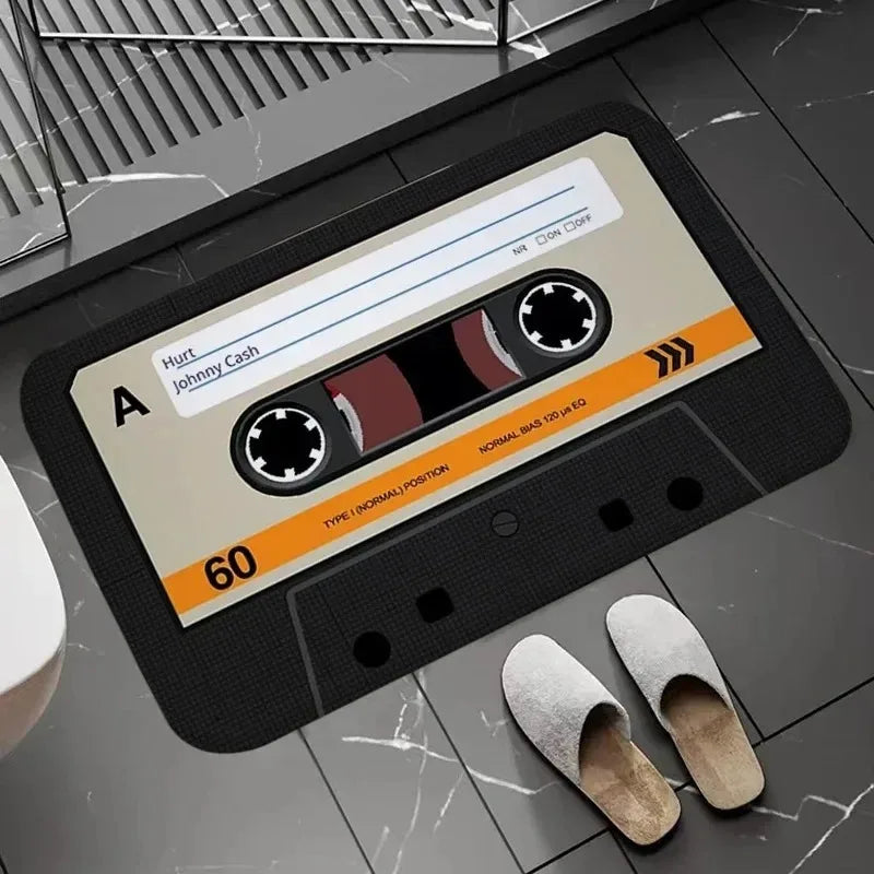 Retro Cassette Tape Bath Mat