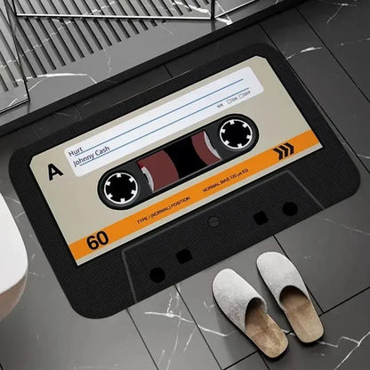 Retro Cassette Tape Bath Mat