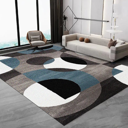 VIKAMA Nordic Simple Flannel Carpet Large Non-Slip Living Room Bedroom Floor Mat
