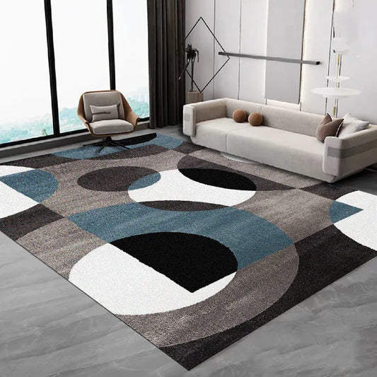 VIKAMA Nordic Simple Flannel Carpet Large Non-Slip Living Room Bedroom Floor Mat