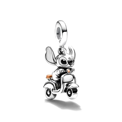 Disney 925 Silver Puppy Charm Bead For Bracelet Jewelry