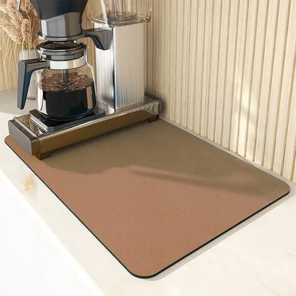 VIKAMA Diatomite Kitchen Mat Drainage Heat-Insulating Non-Slip Bathroom Doormat Home Decor