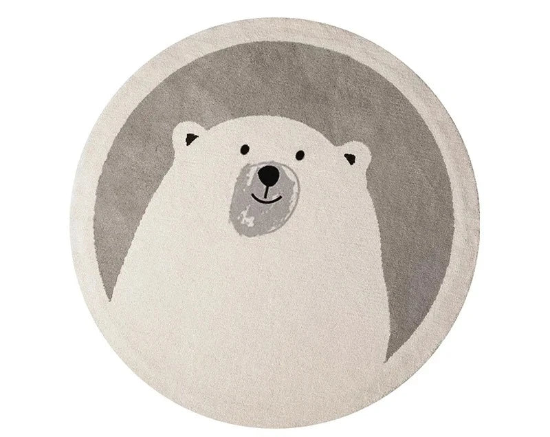 Cartoon Cute Round Non-Slip Area Rug