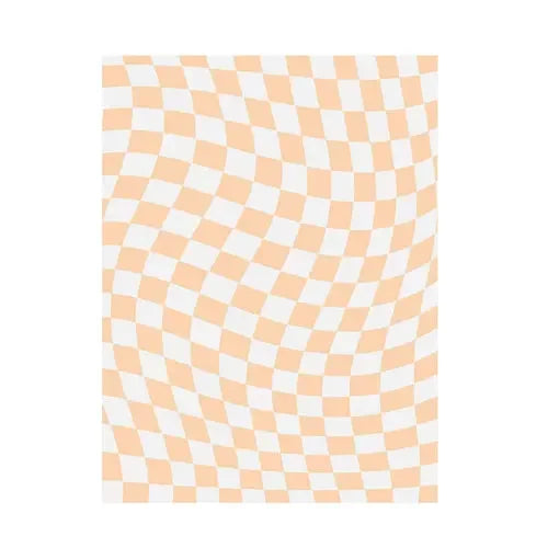 Retro Checkerboard Fluffy Plush Area Rug