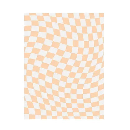 Retro Checkerboard Fluffy Plush Area Rug
