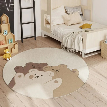 VIKAMA Kids Hopscotch Round Play Rug