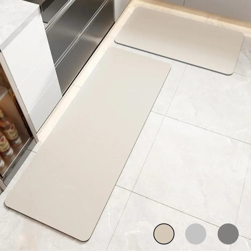 Diatomite Kitchen Floor Mat Super Absorbent Non-Slip Washable Long Entrance Rug