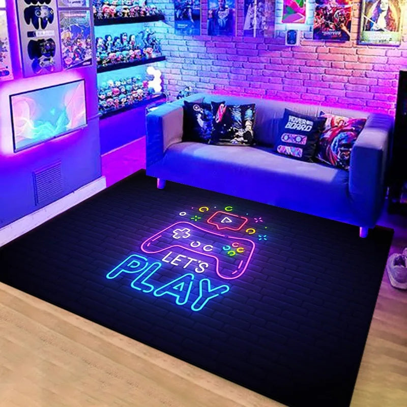 3D Gaming Controller Kids Rug