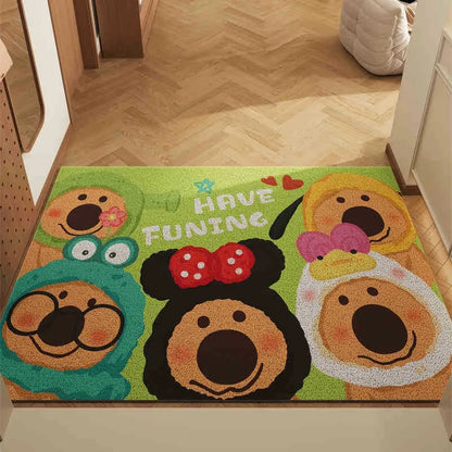 VIKAMA Cute Bear Non-Slip Carpet