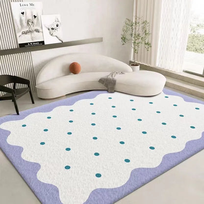 VIKAMA Cream Cashmere Style Bedroom Carpet