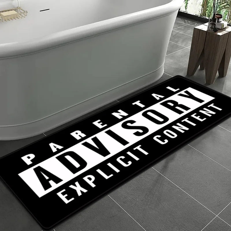 VIKAMA Creative Letter Floor Mat Non-Slip Door Mat Kitchen Long Rug Living Room Bedroom Carpet Machine Washable Home Decor