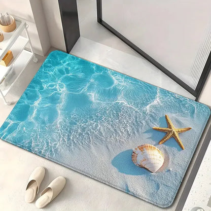 VIKAMA Ocean Theme Non-Slip Floor Mat